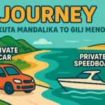 From Kuta Mandalika  To Gili Meno via Teluk Nare by Private car, Private Speedboat