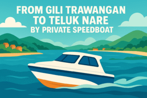 From Gili Trawangan To Lombok (Teluk Nare) by Private Speedboat