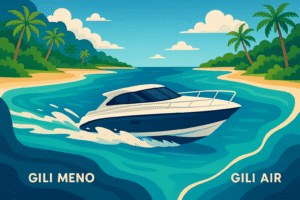 From Gili Meno To Gili Air by Private Speedboat