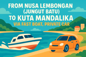 From Nusa Lembongan (Jungut Batu) To Gili Meno via Nusa Penida Port, Gili Trawangan Port