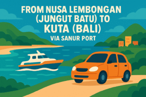 From Nusa Lembongan (Jungut Batu) To Kuta ( Bali)  via Sanur Port
